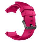 For Suunto Ambit3 Vertical Silicone Watch Band, Width: 24mm(Magenta) - 1