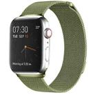 Milanese Loop Magnetic Stainless Steel Watch Band for Apple Watch Series 9&8&7 41mm / SE 3&SE 2&6&SE&5&4 40mm / 3&2&1 38mm(Army Green) - 1