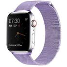 Milanese Loop Magnetic Stainless Steel Watch Band for Apple Watch Series 7 41mm / 6 & SE & 5 & 4 40mm / 3 & 2 & 1 38mm(Light Purple) - 1