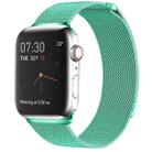 Milanese Loop Magnetic Stainless Steel Watch Band for Apple Watch Series 9&8&7 41mm / SE 3&SE 2&6&SE&5&4 40mm / 3&2&1 38mm(Mint Green) - 1