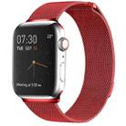 Milanese Loop Magnetic Stainless Steel Watch Band for Apple Watch Series 7 41mm / 6 & SE & 5 & 4 40mm / 3 & 2 & 1 38mm(Red) - 1