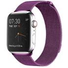 Milanese Loop Magnetic Stainless Steel Watch Band for Apple Watch Ultra 49mm&Watch Ultra 2 49mm / Series 9&8&7 45mm / SE 3&SE 2&6&SE&5&4 44mm / 3&2&1 42mm(Purple) - 1