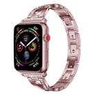 Colorful Diamond Stainless Steel Watch Band for Apple Watch Series 7 45mm / 6 & SE & 5 & 4 44mm / 3 & 2 & 1 42mm(Purple) - 1