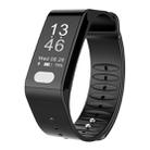 TLW T6 Fitness Tracker 0.96 inch OLED Display Wristband Smart Bracelet, Support Sports Mode / ECG / Heart Rate Monitor / Blood Pressure / Sleep Monitor (Black) - 1