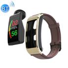 S2 1.08 inch TFT Color Screen Smart Watch, Leather Strap ,IP67 Waterproof, Support Call Reminder /Heart Rate Monitoring/Sleep Monitoring/Blood Oxygen Monitoring/Blood Pressure Monitoring(Brown) - 1