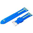 Stripes Pattern Watch Band for Samsung S3(Blue) - 1