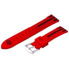 Stripes Pattern Watch Band for Samsung S3(Red) - 1