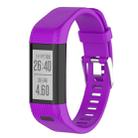 Smart Watch Silicone Watch Band for Garmin Vivosmart HR+(Purple) - 1