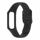 Smart Watch Pure Color Silicone Watch Band for Galaxy Fit-e(Black) - 1