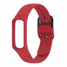 Smart Watch Pure Color Silicone Watch Band for Galaxy Fit-e(Red) - 1