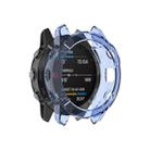 For Garmin Fenix 6 TPU Half Coverage Smart Watch Protevtice Case(Blue) - 1