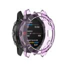 For Garmin Fenix 6 TPU Half Coverage Smart Watch Protevtice Case(Purple) - 1