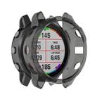 For Garmin Fenix 6s TPU Half Coverage Smart Watch Protevtice Case(Black) - 1