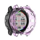 For Garmin Fenix 6s TPU Half Coverage Smart Watch Protevtice Case(Purple) - 1