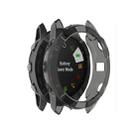 For Garmin Fenix 6X TPU Half Coverage Smart Watch Protevtice Case(Black) - 1