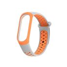 Colorful Silicone Wrist Strap Watch Band for Xiaomi Mi Band 3 & 4(Orange) - 1