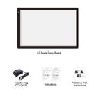 23W 12V LED Three Level of Brightness Dimmable A2 Acrylic Copy Boards Anime Sketch Drawing Sketchpad, US Plug - 3