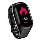 HAMTOD M1 0.96 inch TFT Color Screen Bluetooth 5.0 Multi-function Smart Bracelet Bluetooth Earphone, Support Call Reminder/ Heart Rate Monitoring /Blood Pressure Monitoring(Black) - 1