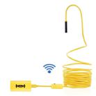 1200P HD Pixels WiFi Endoscope Snake Tube Inspection Camera with 8 LED, Waterproof IP68, Lens Diameter: 8mm, Length: 2m, Hard Line(Yellow) - 2