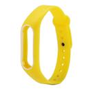 For Xiaomi Mi Band 2 Colorful Silicone Watch Band Host not Included(Yellow) - 1