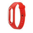For Xiaomi Mi Band 2 Colorful Silicone Watch Band Host not Included(Red) - 1