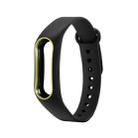 For Xiaomi Mi Band 2 Colorful Silicone Watch Band Host not Included(Black) - 1