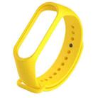 Silicone Watch Band for Xiaomi Mi Band 3(Yellow) - 1