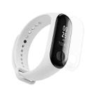 2 in 1 Silicone Watch Band with TPU Screen Film for Xiaomi Mi Band 3(White) - 2