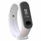 2 in 1 Silicone Watch Band with TPU Screen Film for Xiaomi Mi Band 3(White) - 5