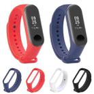 2 in 1 Silicone Watch Band with TPU Screen Film for Xiaomi Mi Band 3(White) - 6