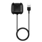 Replacement USB Charger Charging Cable Dock Adapter for Fitbit Versa Smartwatch, Cable Length: 1m(Black) - 1