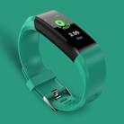 115Plus 0.96 inches OLED Color Screen Smart Bracelet,Support Call Reminder /Heart Rate Monitoring /Blood Pressure Monitoring /Sleep Monitoring /Sedentary Remind(Green) - 1