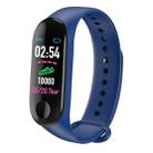 M3 0.96 inches TFT Color Screen Smart Bracelet IP67 Waterproof, Support Call Reminder /Heart Rate Monitoring /Blood Pressure Monitoring /Sleep Monitoring /Weather Forecast (Blue) - 1