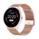 ZL02D 1.28 inch IP67 Waterproof Steel Band Smart Watch Support Heart Rate Monitoring (Pink) - 1