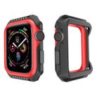 Smart Watch Shockproof Two Color Protective Case for Apple Watch Series 3 38mm(Black Red) - 1
