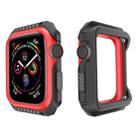 Smart Watch Shockproof Two Color Protective Case for Apple Watch Series 3 42mm(Black Red) - 1