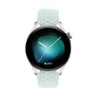Original Huawei Watch 3 46mm Fashion Version Grey Blue Nylon Strap Smart Watch GLL-AL00 1.43 inch AMOLED Color Screen Bluetooth 5.2 5ATM Waterproof Smart Watch, Support Sleep Monitoring / Blood Oxygen Monitoring / Information Reminder / Blood Sugar Management - 1