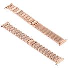 For Fitbit Versa Diamond-studded Stainless Steel  Watch Band(Rose Gold) - 1