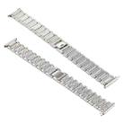 For Fitbit Versa Diamond-studded Stainless Steel  Watch Band(Silver) - 1
