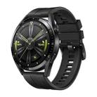 HUAWEI WATCH GT 3 Smart Watch 46mm Rubber Wristband, 1.43 inch AMOLED Screen, Support Heart Rate Monitoring / GPS / 14-days Battery Life / NFC(Black) - 1