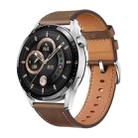 HUAWEI WATCH GT 3 Smart Watch 46mm Leather Wristband, 1.43 inch AMOLED Screen, Support Heart Rate Monitoring / GPS / 14-days Battery Life / NFC(Coffee) - 1