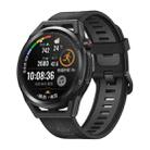 HUAWEI WATCH GT Runner Smart Watch 46mm Silicone Wristband, 1.43 inch AMOLED Screen, Support Suspended External Antenna / GPS / 14-days Battery Life / NFC(Black) - 1