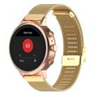 18mm Metal Mesh Wrist Strap Watch Band for Fossil Female Sport / Charter HR / Gen 4 Q Venture HR (Gold) - 1