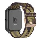20mm Stripe Weave Nylon Wrist Strap Watch Band for Huami Amazfit GTR 42mm / GTS / BIP / BIP Lite(Yellow) - 4