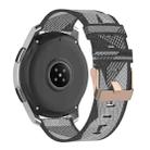 22mm Stripe Weave Nylon Wrist Strap Watch Band for Galaxy Watch 46mm / Gear S3(Grey) - 4