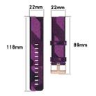 22mm Stripe Weave Nylon Wrist Strap Watch Band for Galaxy Watch 46mm / Gear S3(Purple) - 6