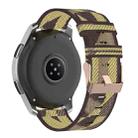 22mm Stripe Weave Nylon Wrist Strap Watch Band for Galaxy Watch 46mm / Gear S3(Yellow) - 4