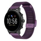 22mm Metal Mesh Wrist Strap Watch Band for Fossil Gen 5 Carlyle / Gen 5 Julianna / Gen 5 Garrett / Gen 5 Carlyle HR (Dark Purple) - 1