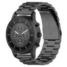 22mm Steel Wrist Strap Watch Band for Fossil Hybrid Smartwatch HR, Male Gen 4 Explorist HR / Male Sport(Black) - 1