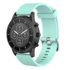 22mm Texture Silicone Wrist Strap Watch Band for Fossil Hybrid Smartwatch HR, Male Gen 4 Explorist HR, Male Sport (Green) - 1